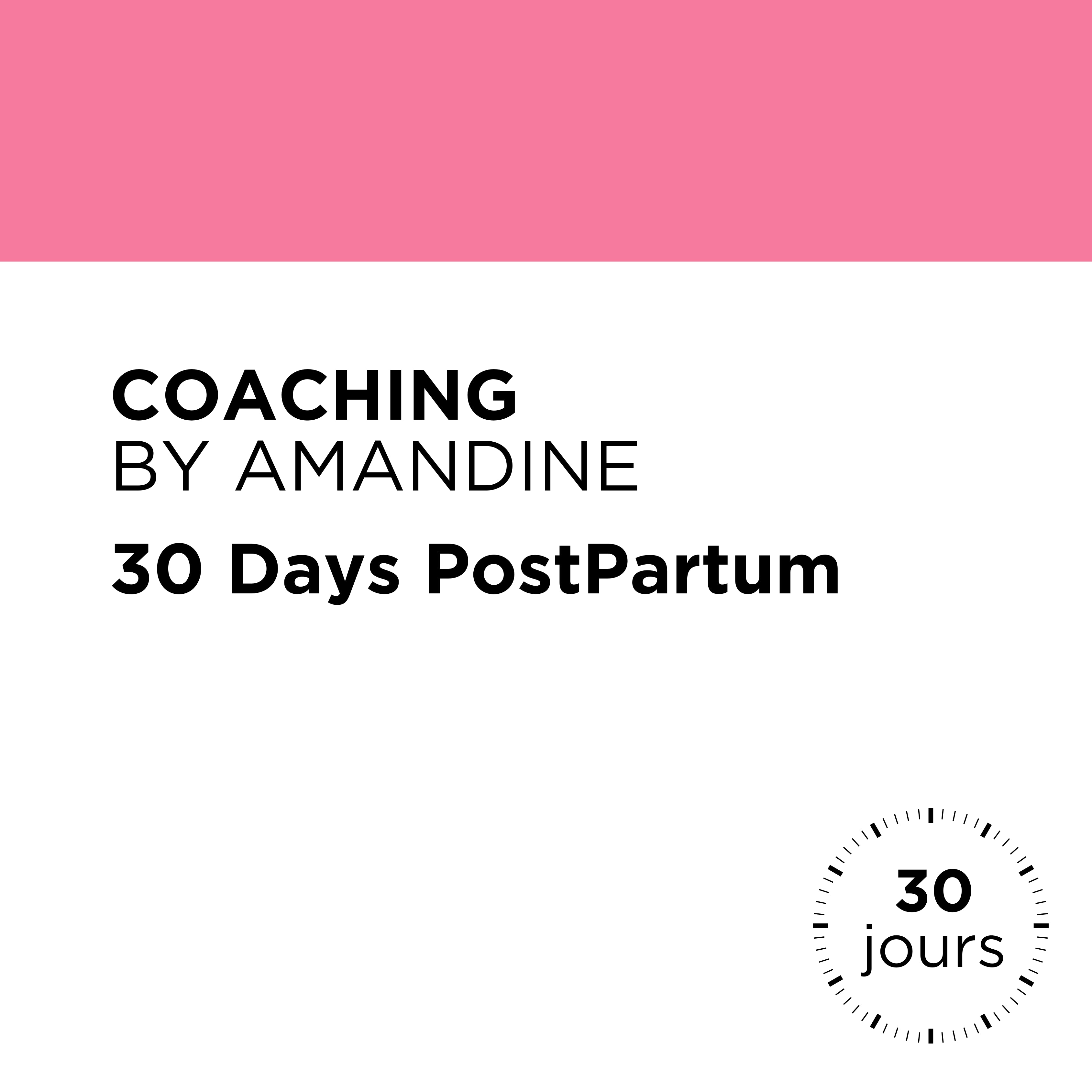 Coaching personnalisé By Amandine - Perte de Poids Post-Partum - 30jours